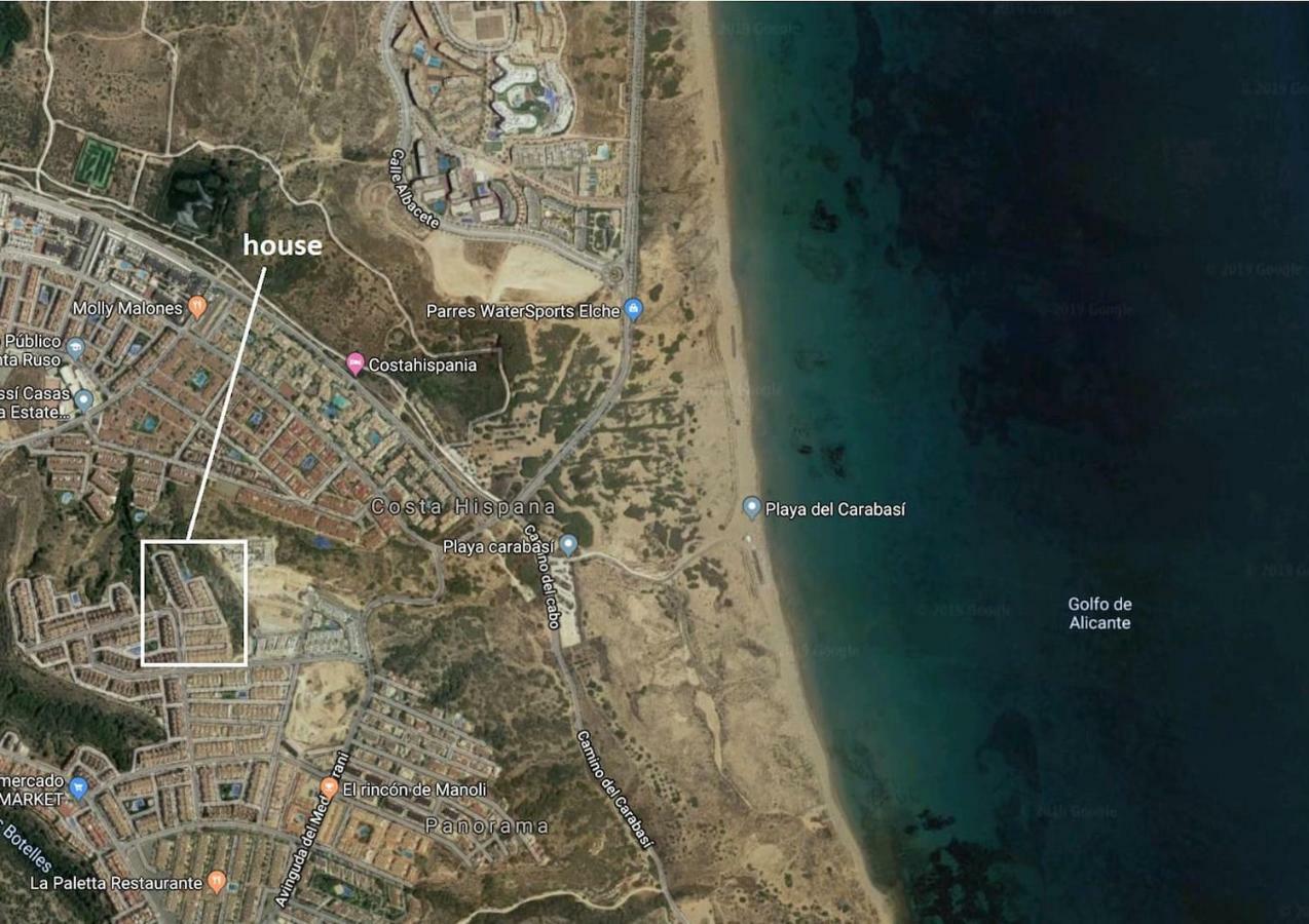 Bungalow Con Terraza, Piscina Y Vistas Al Mar Gran Alacant Exteriér fotografie